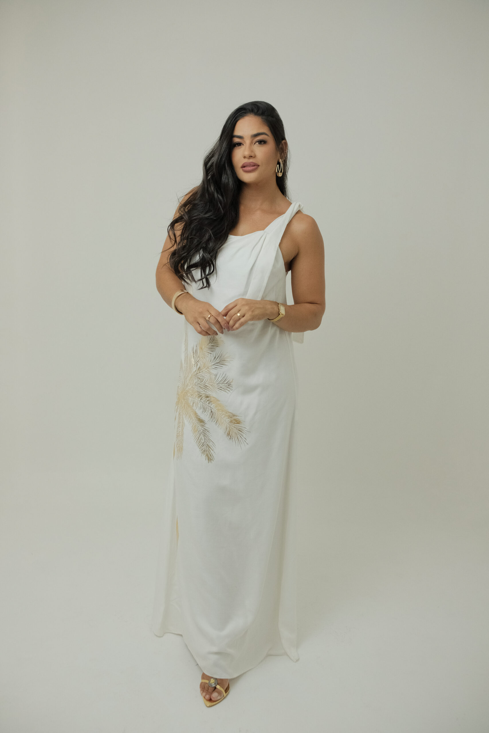 Vestido Lança Perfume Reto Branco