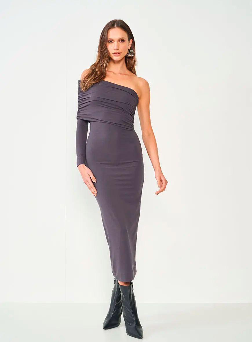 Vestido Colcci Slim Com Detalhe Manga Direita